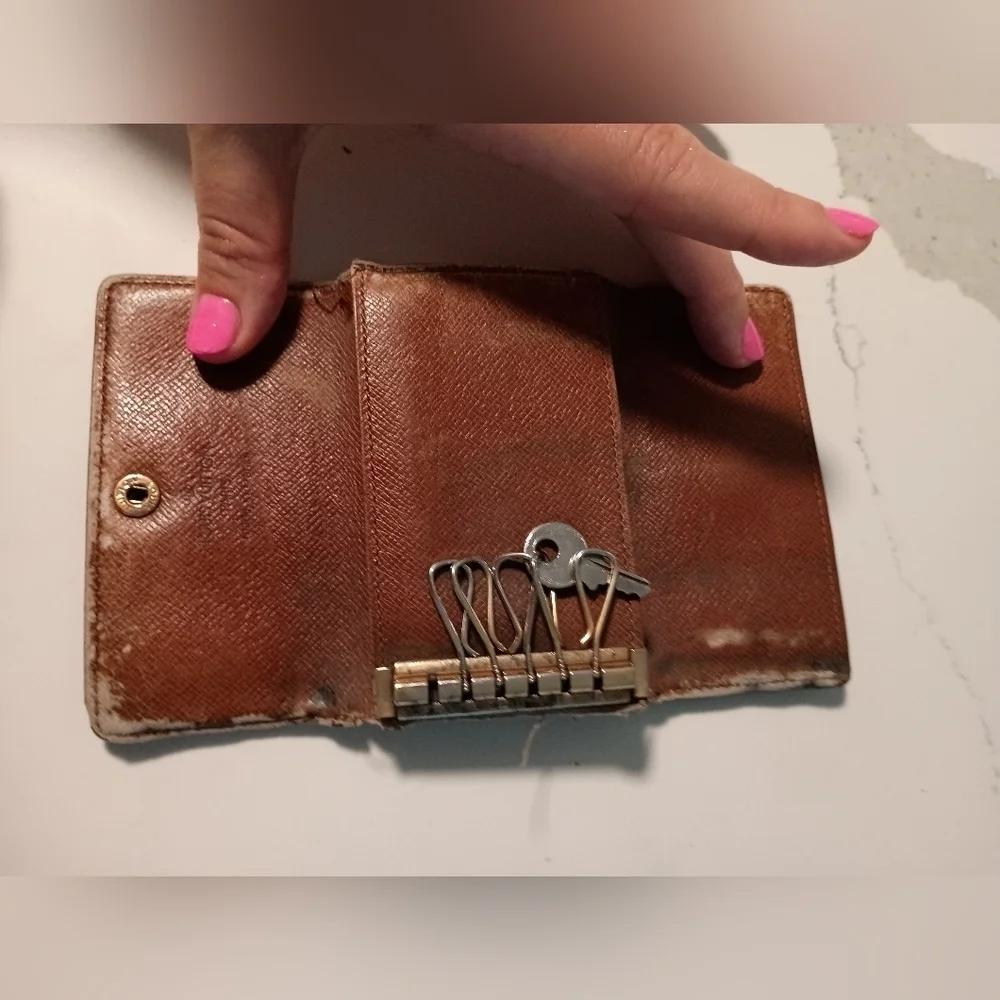 LOUIS VUITTON Monogram  6 Key Rings Holder Hooks